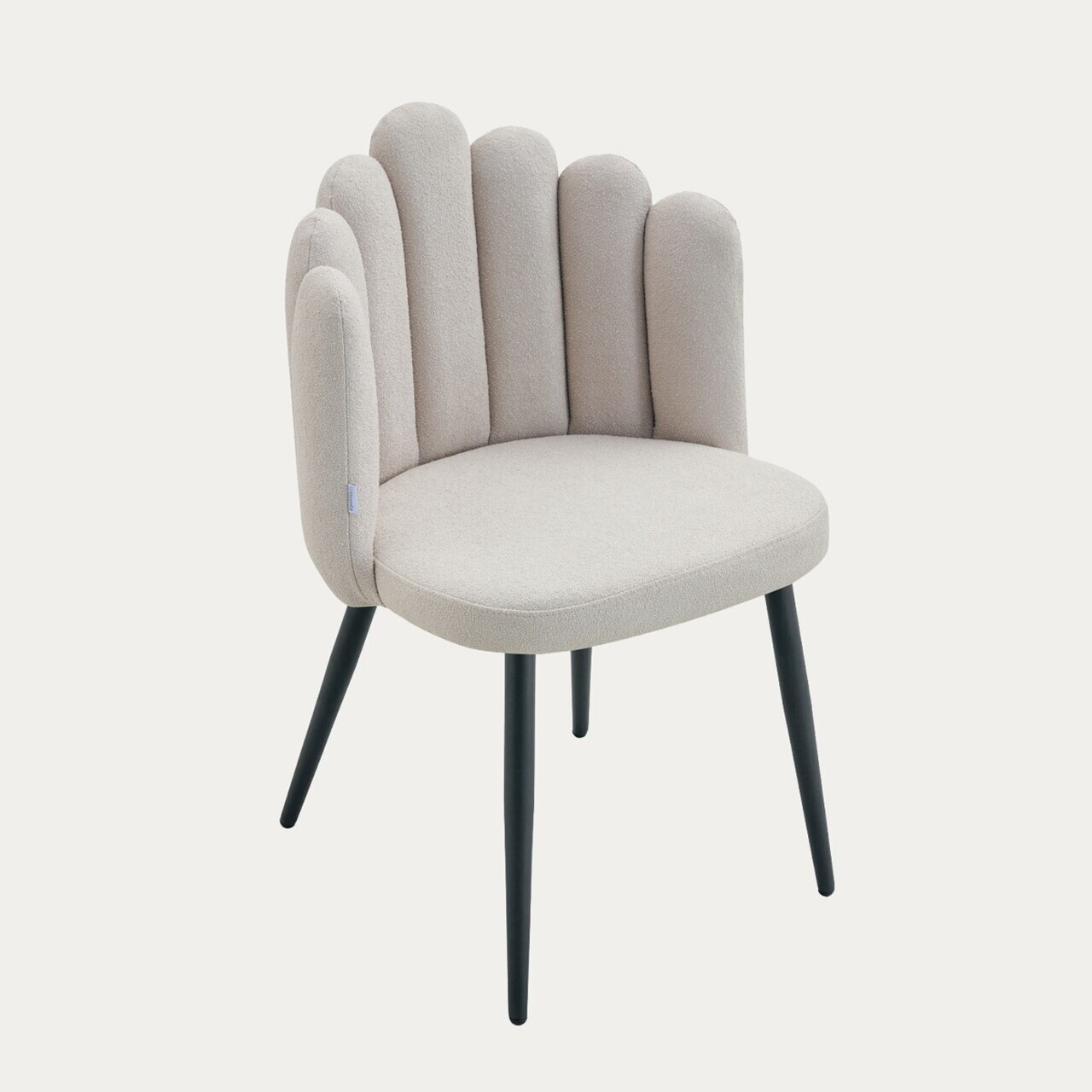 Scaun Aula Pro, Homla, 56x55x86 cm, metal/poliester, bej — imaginea 5