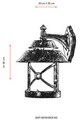Lampa de exterior, Avonni, 685AVN1311, Plastic ABS, Maro