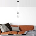 Lustra, Fulgor, 942FLG1650, Metal, Negru
