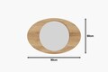 Oglinda decorativa, Siam, Obble, 60x90x2.2 cm, Maro