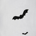 Lenjerie de pat dubla Ghost Town, Homla, 3 piese, 160x200 cm, bumbac, alb/negru