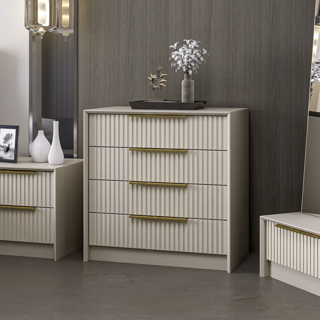 Dulap, Minerva, Kale Luxe, 72x77x45 cm, PAL, Piatra - 1 | YEO