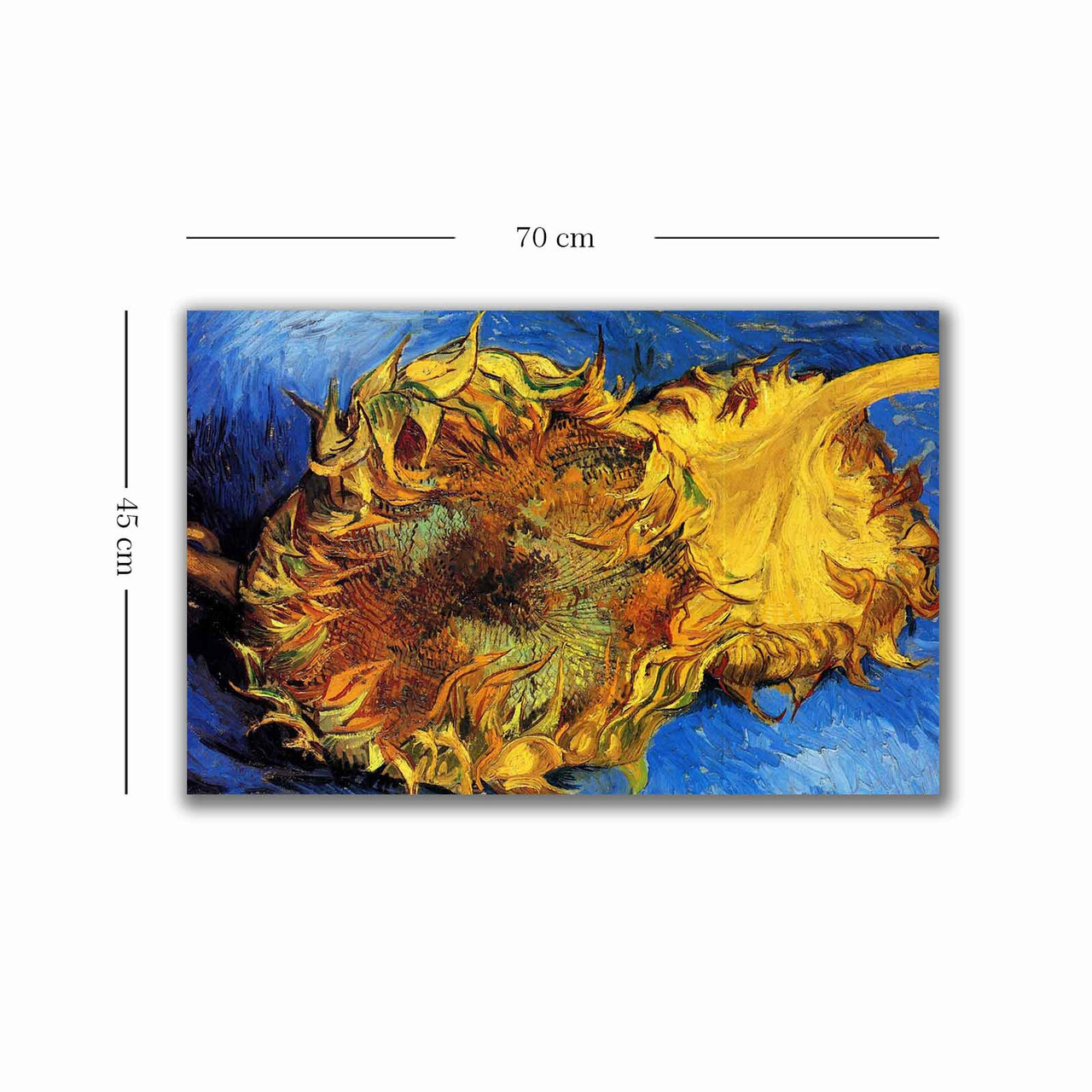 Tablou decorativ, 4570VANGOGH055, Canvas, Lemn, Multicolor