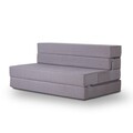 Canapea extensibila 2 locuri, Salida, 363SLD1127, Poliester, Gri