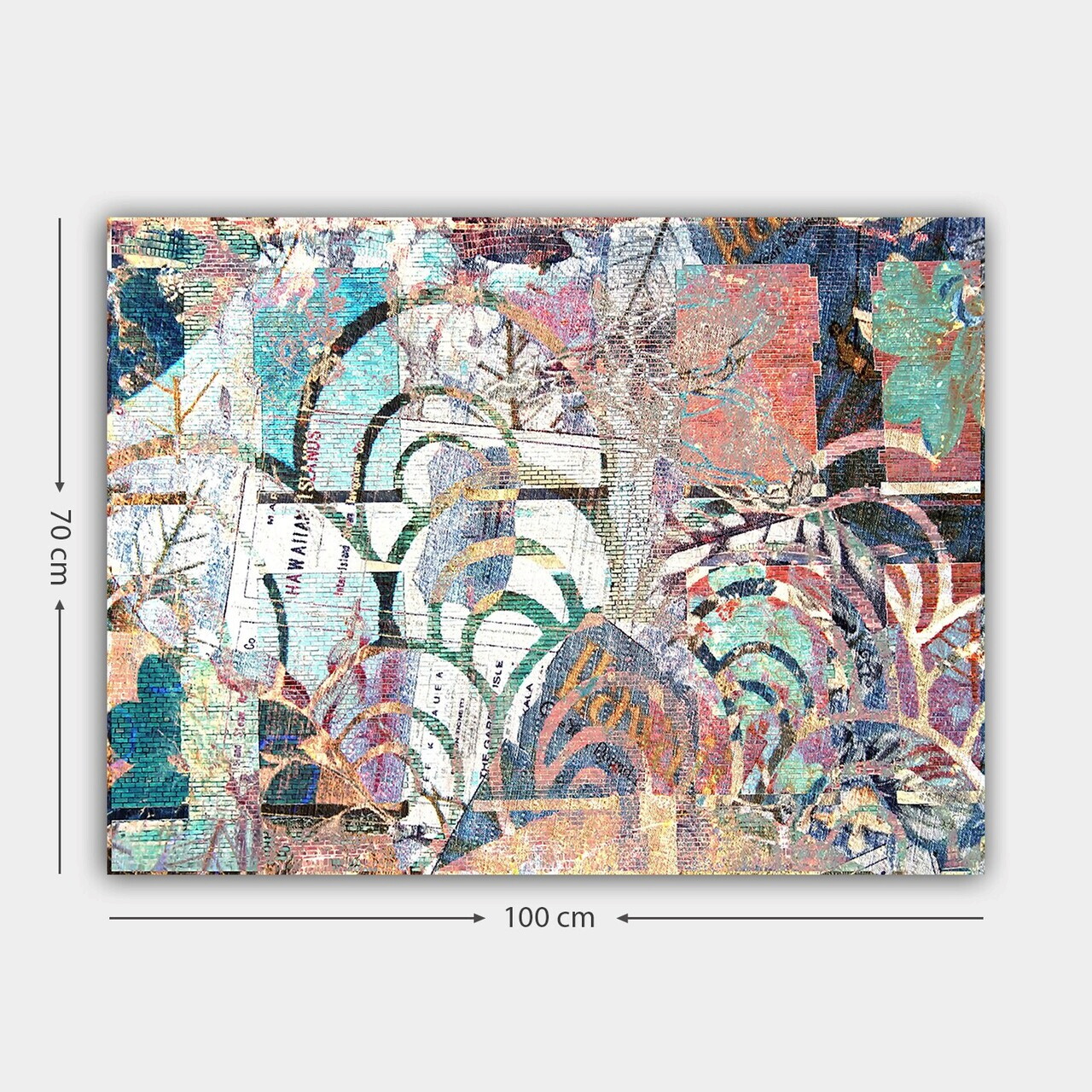 Tablou decorativ, 65372131_70100, Canvas, Rama din lemn (grosime 3 cm), Multicolor — imaginea 3