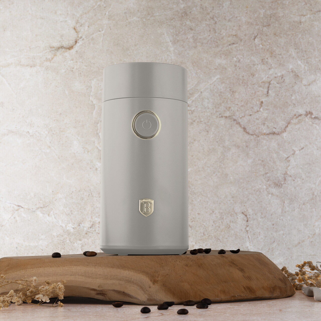 Rasnita electrica de cafea Berlinger Haus, Sahara, 150W, inox, crem - imagine 3