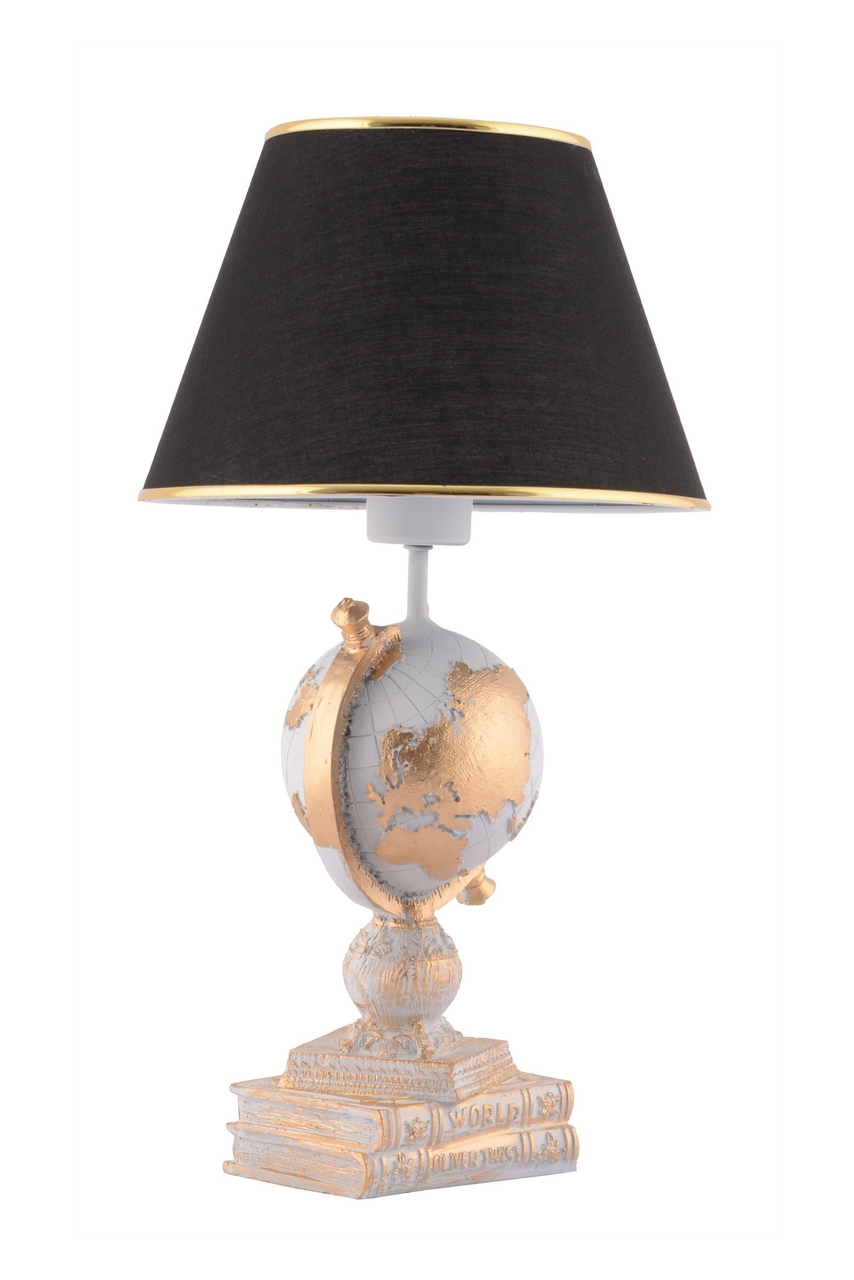 Lampa de masa, Opviq, 390FLH2248, Alb / Negru / Auriu - view 5