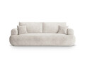 Canapea extensibila 3 locuri, Ella-193, Micadoni Home, 253x108x94 cm, tesatura structurata chenille, bej