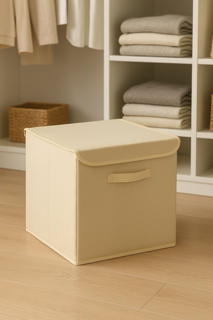 Cos depozitare, YLC.K.066, 30x30x30 cm, Crem