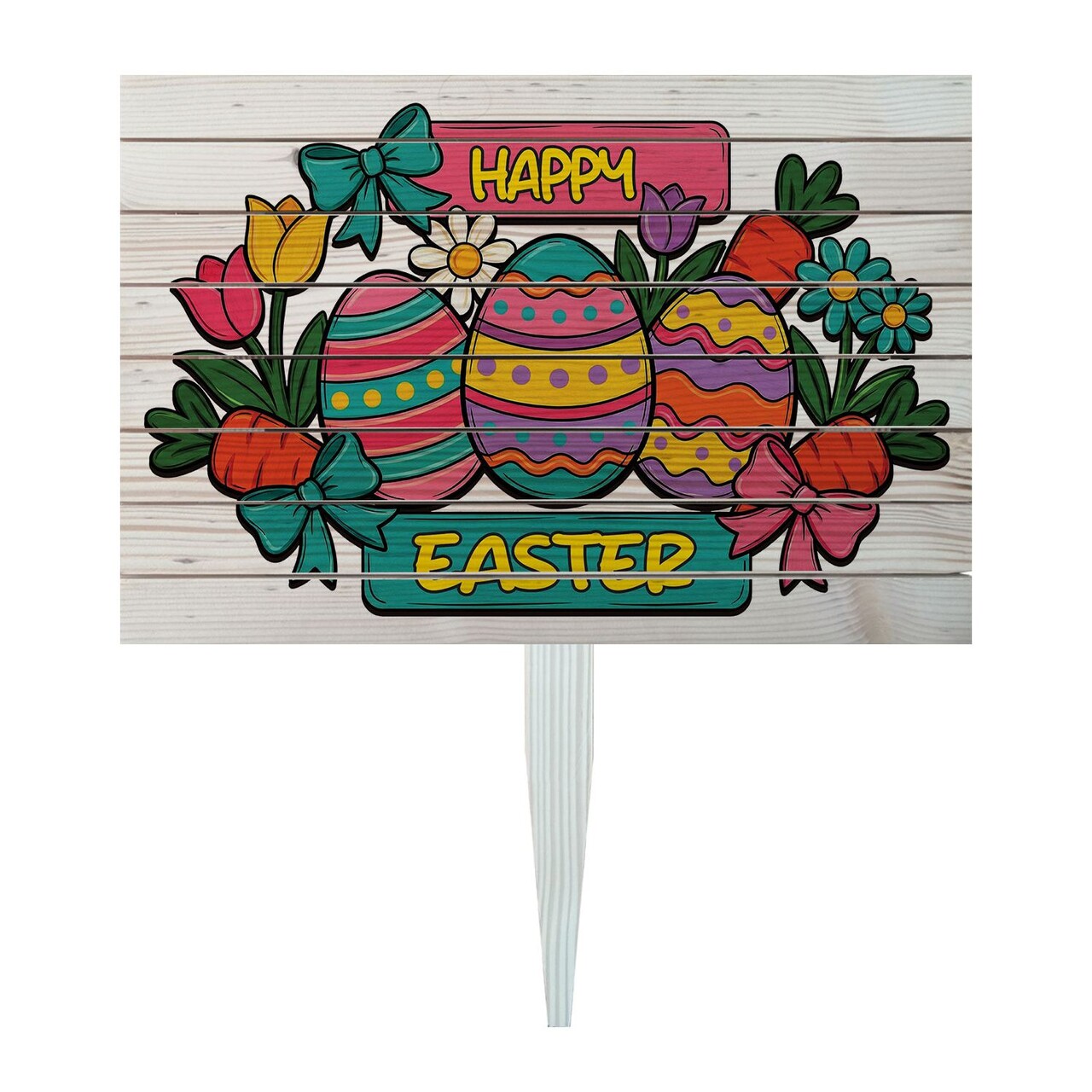 Semn de curte, Spring Garden Sign, 58x38 cm, Multicolor - imagine 3