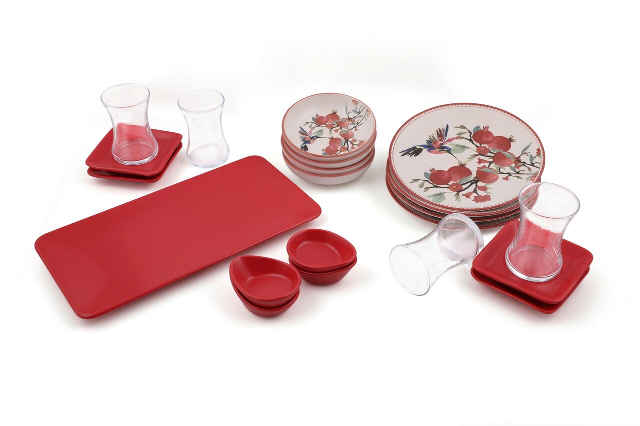 Set de mic dejun, Keramika, 275KRM1548, Ceramica, Multicolor - 1 | YEO