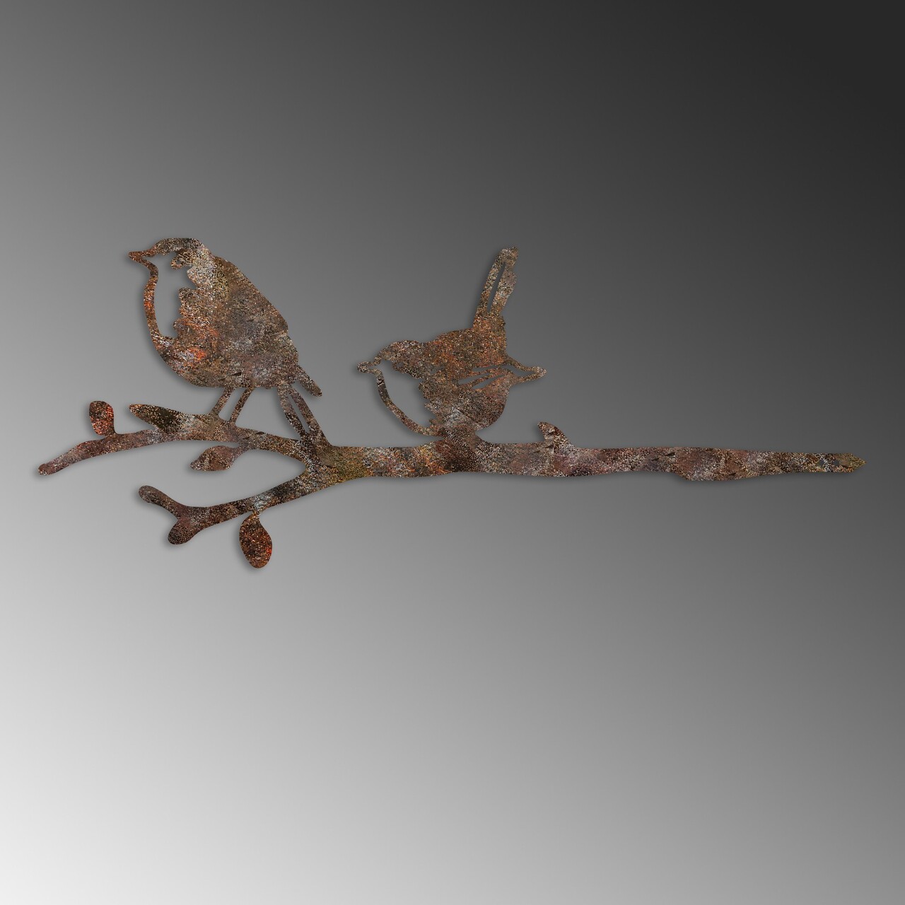 Obiect decorativ de grădină, Bird On The Branch 03, 55x22 cm, Maro - view 5