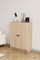 Corp biblioteca, Hanah Home, Bili3 Shelf 2 Lid, 80x105x28 cm, Stejar Sonomo