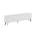 Comoda TV, Decortie, Dune, 180x50x29.6 cm, Alb
