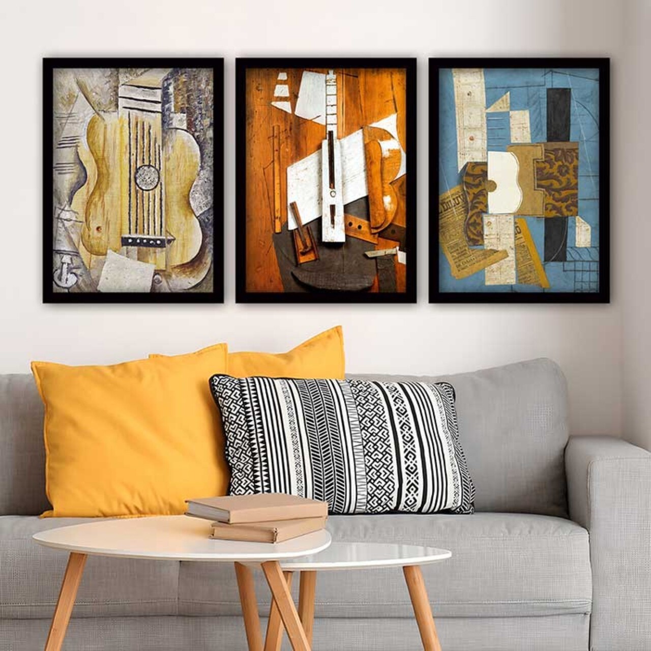 Set 3 tablouri decorative 3SC_UNPP14_5575 Polistiren Multicolor