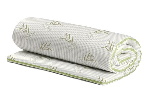Topper saltea Eucalyptus Confort, 7 zone, 90x200 cm, H 5 cm