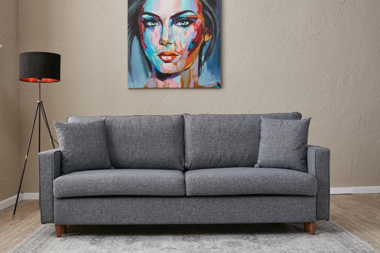 Canapea extensibila 3 locuri, Atelier del Sofa, 613LFS1109, Gri