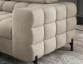 Coltar extensibil stanga 5 locuri ELTAP, LT-18AU, Ferucce, 276x200x93 cm, lemn/poliester, bej deschis