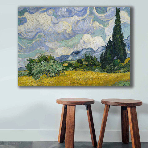Tablou decorativ, 70100vangogh001, canvas , lemn, multicolor
