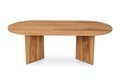 Masuta de cafea, Nordure, Oval, 120x60x40 cm, MDF , Maro