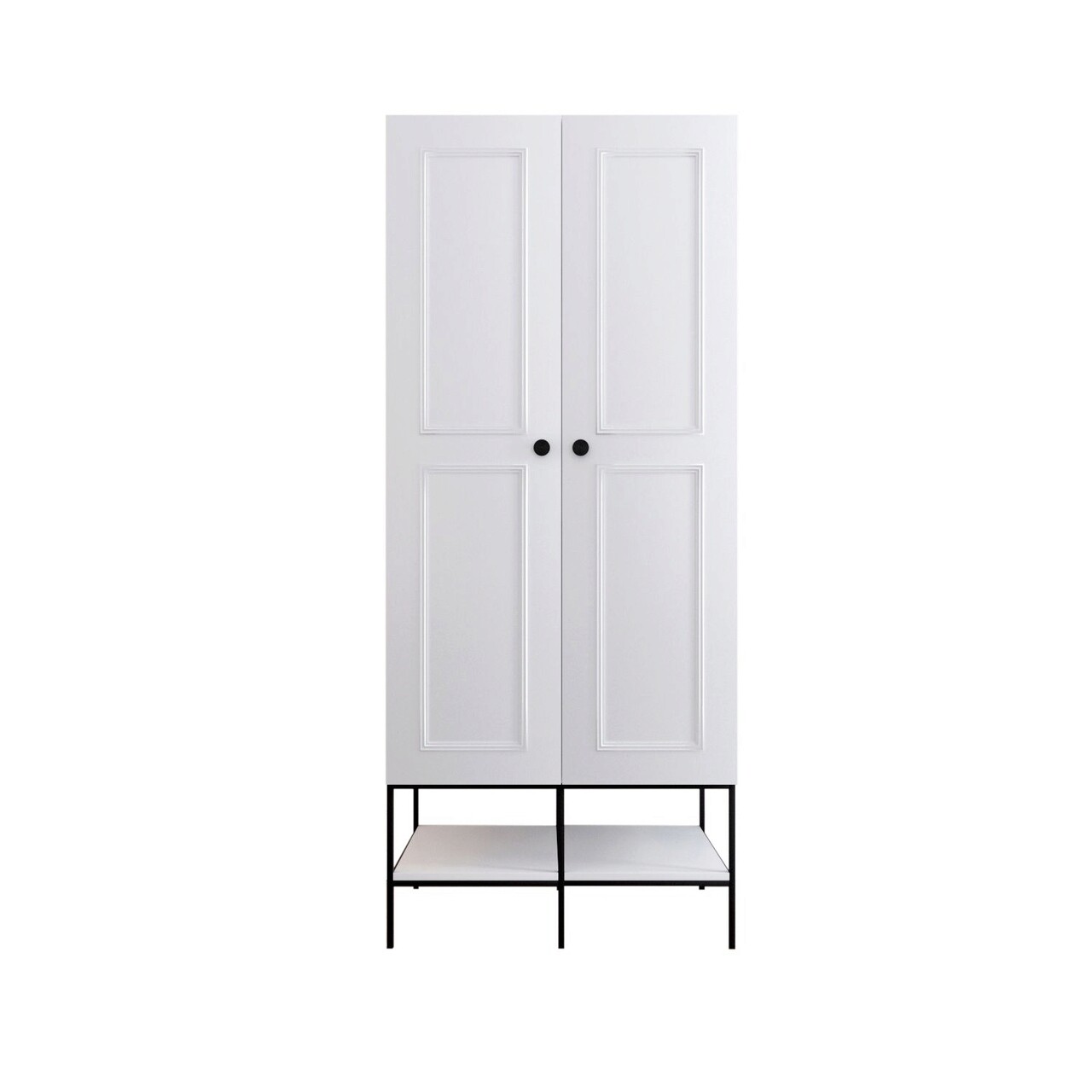 Dulap pentru haine, Comforty, Martin 2, 84x200x50 cm, Alb