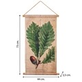 Decoratiune de perete Hazelnut Leaf, Creaciones Meng, in/brad chinezesc, 44x73 cm