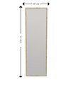 Oglinda decorativa, Siam, Tessa, 50x160x2.2 cm, MDF , Natural