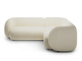 Coltar dreapta 4 locuri, Kate, Micadoni, 252x220x76 cm, tesatura structurata, bej deschis