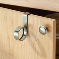 Suport prosop pentru usa Forma Loop, iDesign, 2x8x9 cm, otel