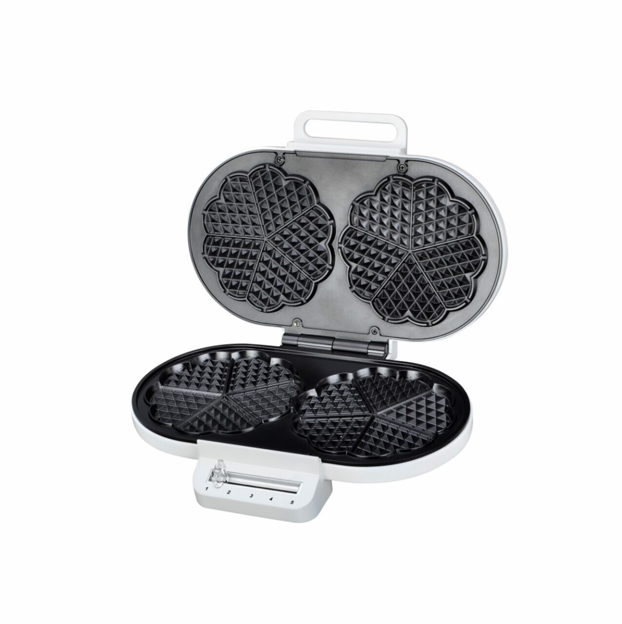 Aparat pentru gofre Heinner, 1400W, 15.5 cm, alb - view 3