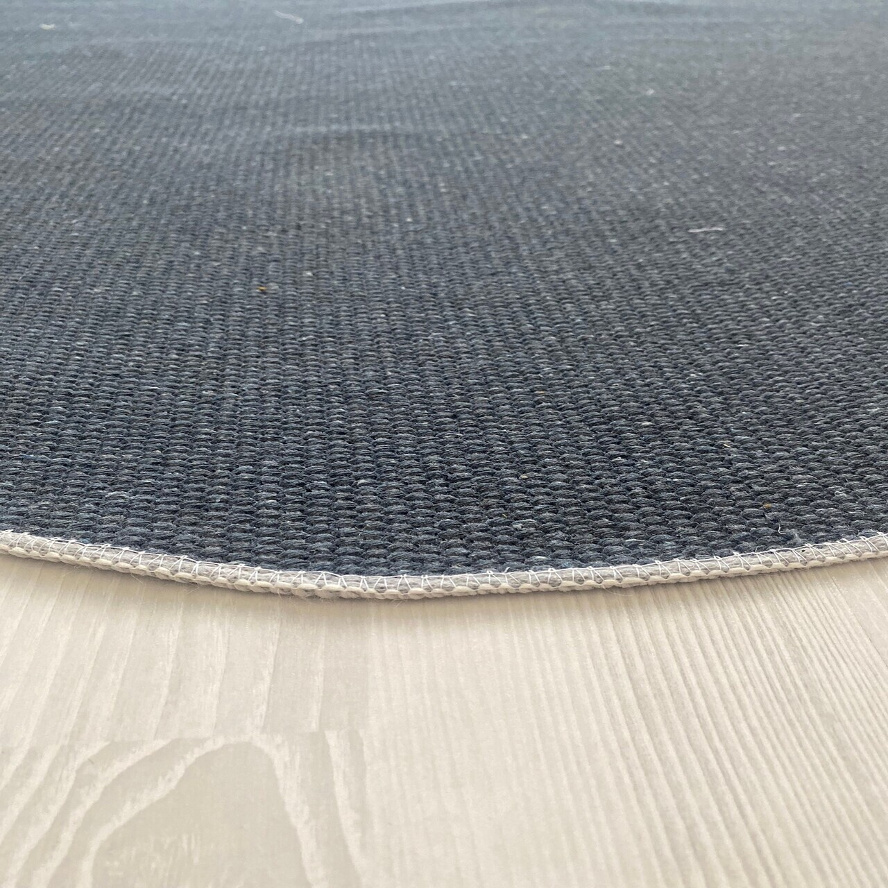 Covor, Woopamuk107, 160x160 cm, Bumbac/Poliester, Albastru navy - view 5