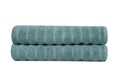 Set 2 prosoape de baie 406, Beverly Hills Polo Club, 70x140 cm, bumbac, albastru petrol