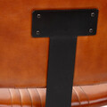 Scaun Gladio, Homla, 47x51x82 cm, piele/metal, maro/negru