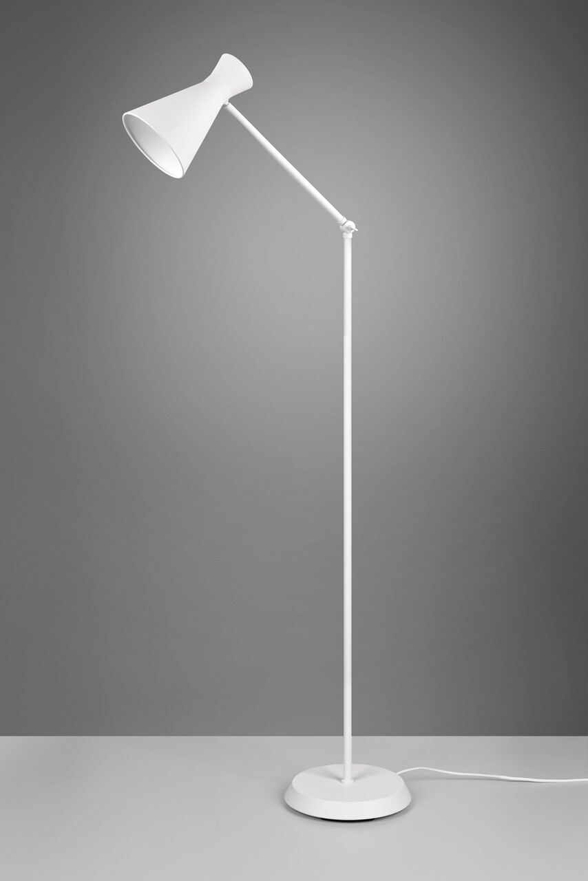 Lampadar Enzo, RL, 25x48.8x150 cm, 10W, 1x E27, metal, alb mat - view 4