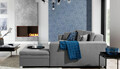 Coltar extensibil dreapta 4 locuri, ELTAP, Sorento, 296x194x78 cm, lemn/poliester, alb