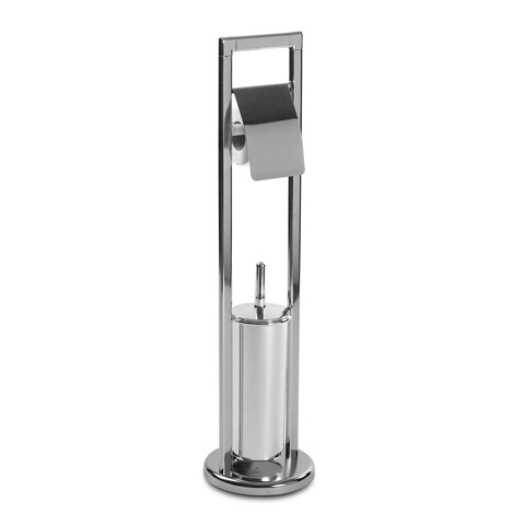 Perie pentru toaleta cu suport aldo, versa, 19 x 19 x 75 cm, metal