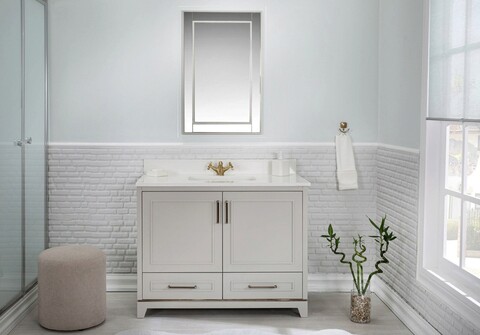 Set mobilier de baie (2 piese), jussara, ontario 42, gri