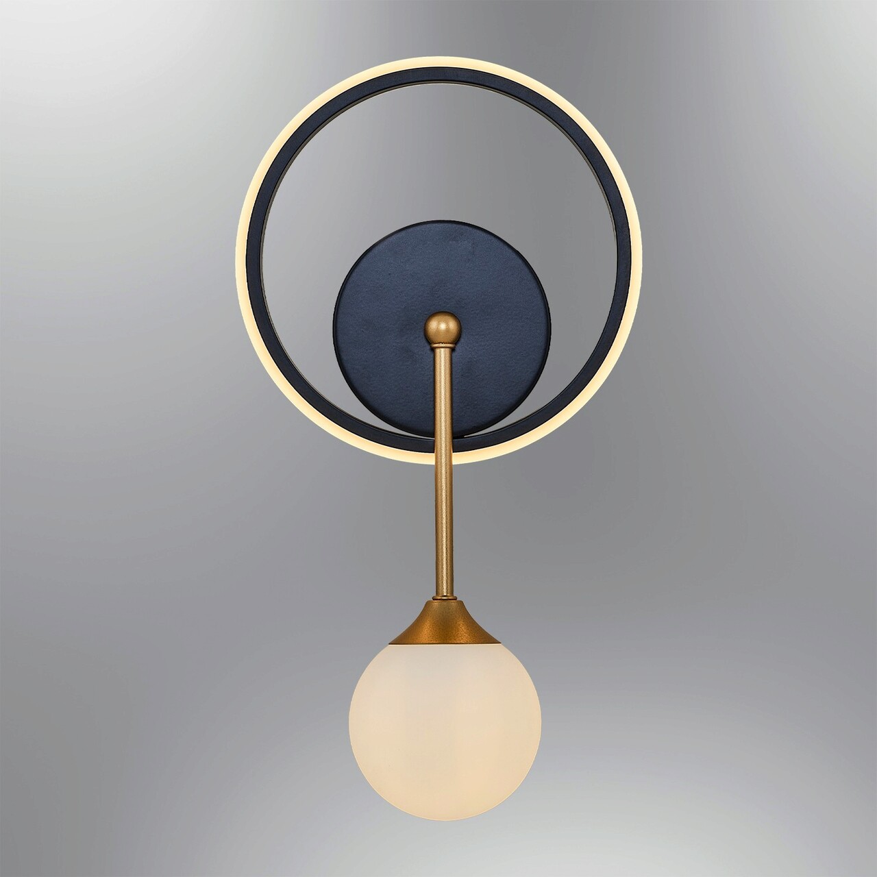 Aplica de perete, Lightric, 414LRC1138, Negru