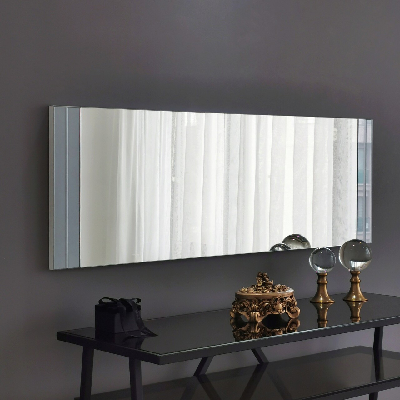 Oglinda Decorativa, Neostill, A351, 40x120x2.2 Cm, Alb