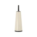 Perie de toaleta cu suport, Brabantia, ReNew, 12x12x42 cm, otel, bej