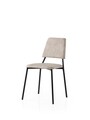 Set scaune 2 piese, Nmobb, Lıma, Negru / Ecru
