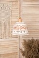 Lustra Radacini Laleaua alba, Deco Republic, E27, 1x60W, ceramica autentica Corund