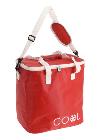 Geanta termoizolanta Cool, 18L, 29x31x21 cm, poliester, rosu