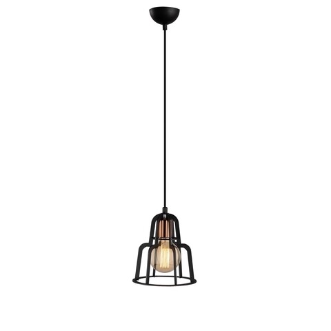 Lustra Endustri MR - 781, Opviq, 20 x 116 cm, 1 x E27, 100W, negru