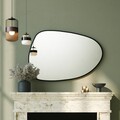 Oglinda decorativa, Neostill, Pietra Nera, 91x61 cm, MDF , Negru
