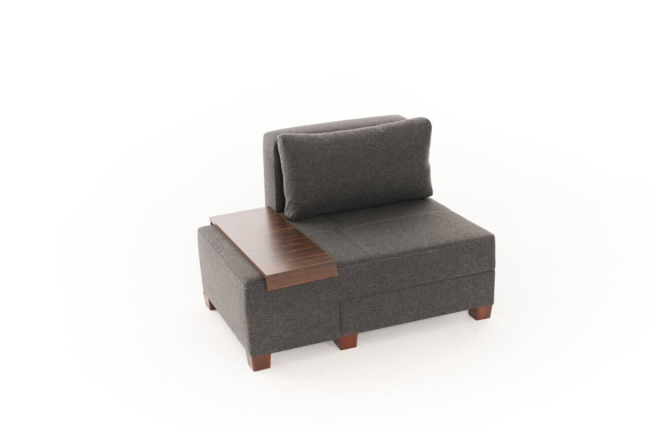 Fotoliu extensibil, Atelier del Sofa, 613LFS1132, Antracit — imaginea 5