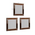 Set 3 oglinzi decorative, Siam, Otto, MDF , Bronz