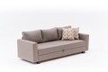 Canapea extensibila 3 locuri, Balcab Home, 825BLC5250, Lemn / MDF / PAL, Maro