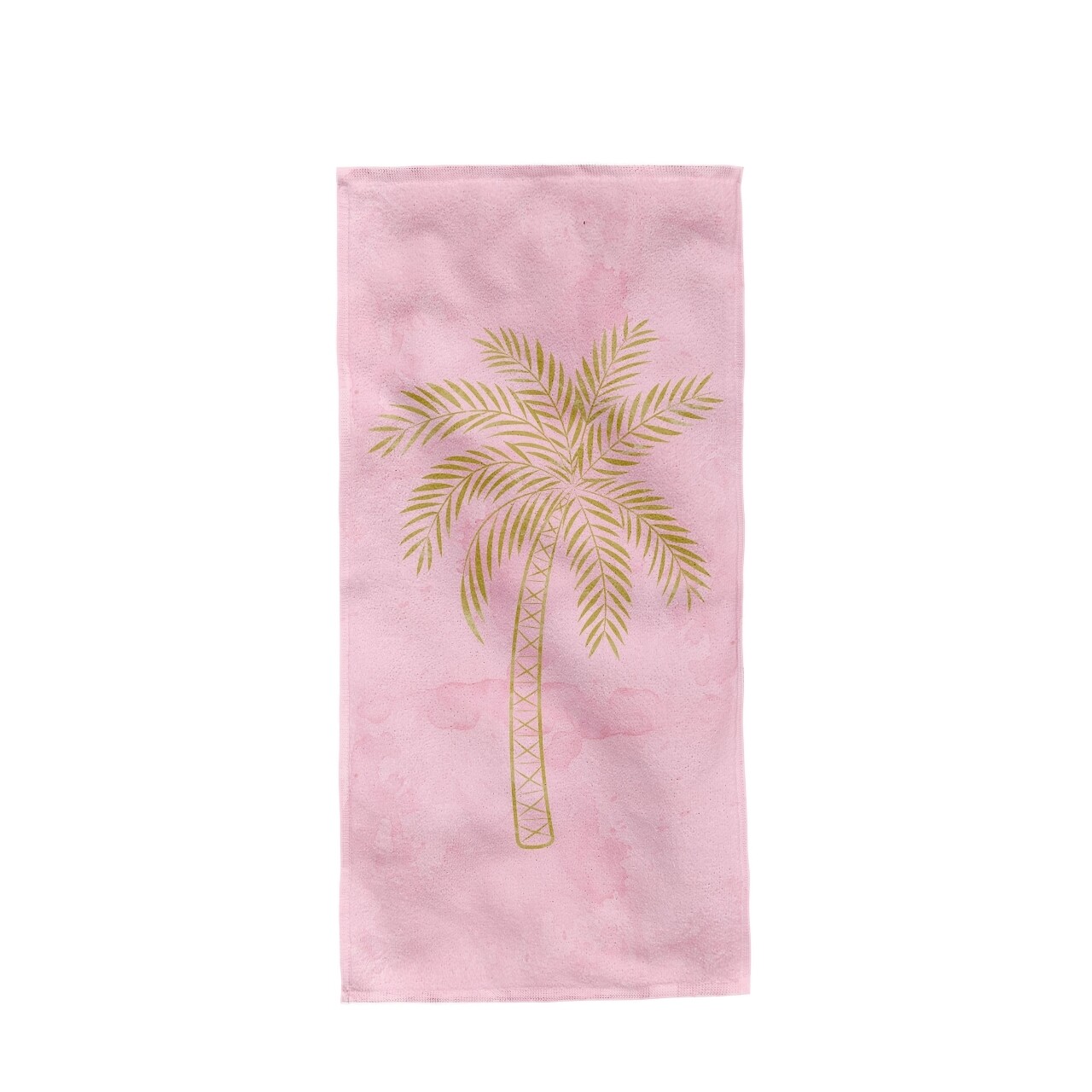 Prosop De Plaja Palm Tree, Aglika, 80 X 160 Cm, 50% Bumbac/ 50% Poliester, Multicolor