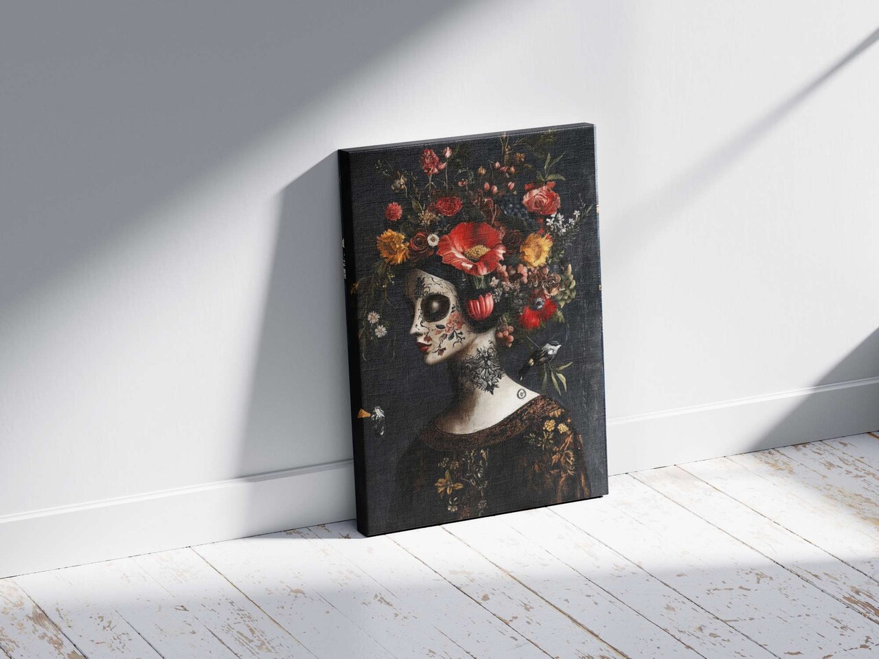 Tablou decorativ, YNS-1002-45 x 70, Lemn, Multicolor - view 3